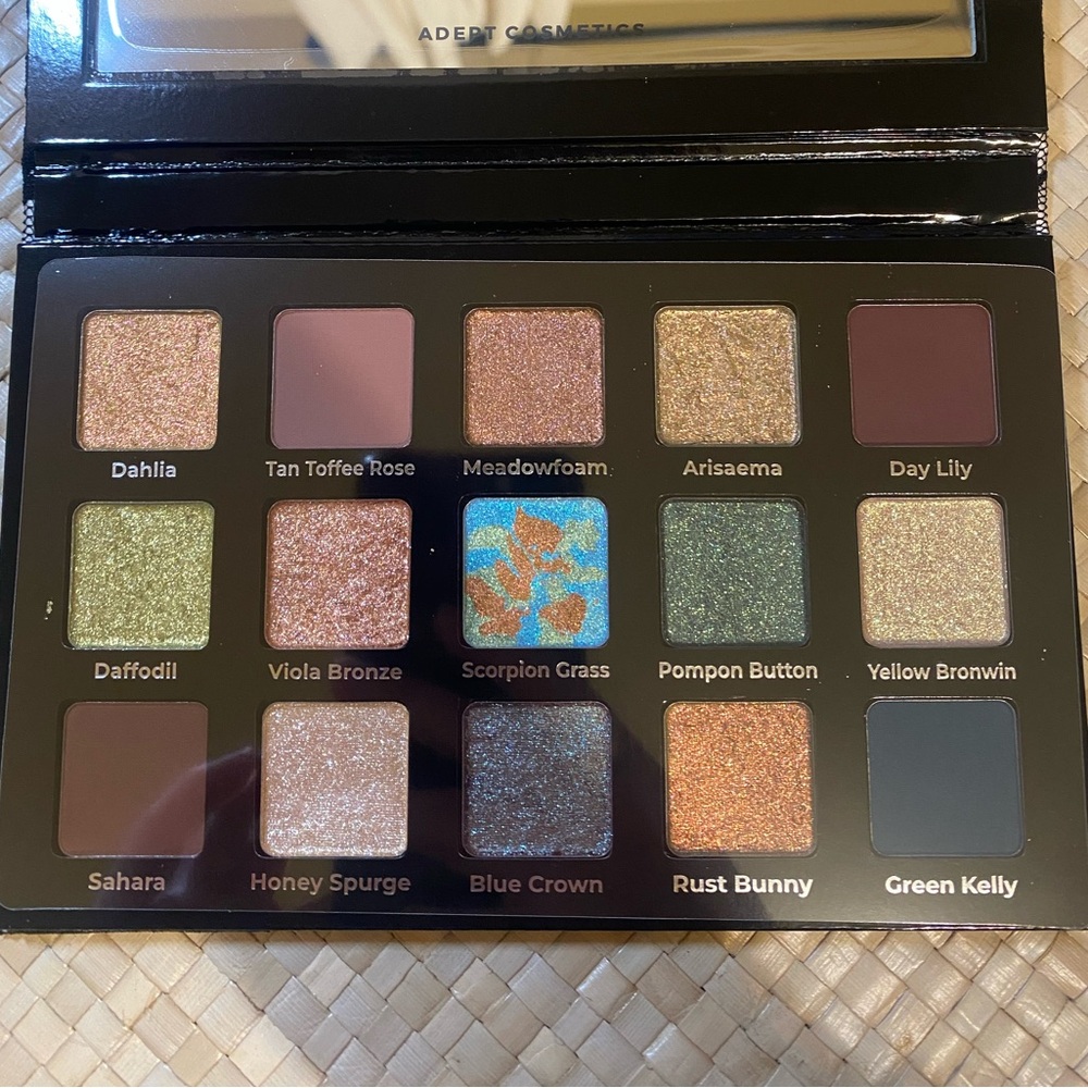 Adept Cosmetics Flying Fiddles Eyeshadow Palette - Bold and Earthy Tones